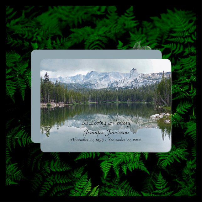 Memorial Service Invitation, Mountains and Lake Invitation (Creator Uploaded)