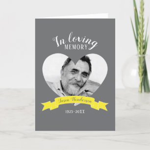 Memorial service photo yellow ribbon program programme