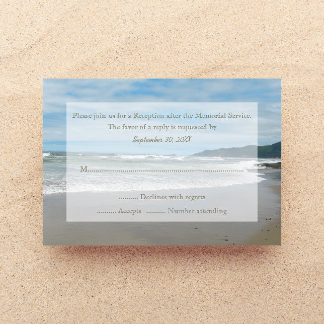 Memorial Service RSVP Invitation (Creator Uploaded)