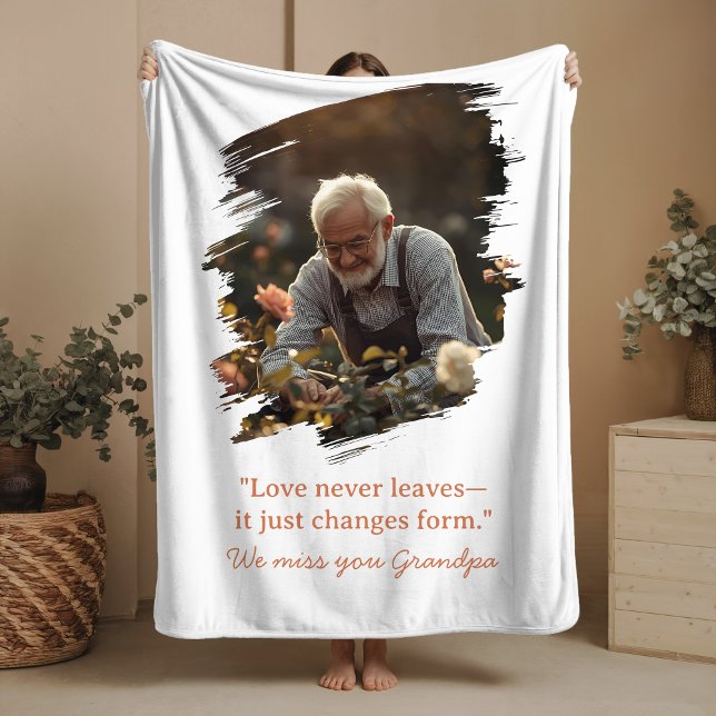 Memorial Sherpa Blanket Loss of Loved One Photo (Creator Uploaded)