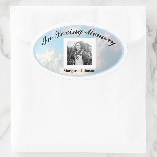 Memorial Sticker - Add Photo (Bag)