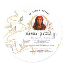 Memorial Sticker – Custom Round Design 