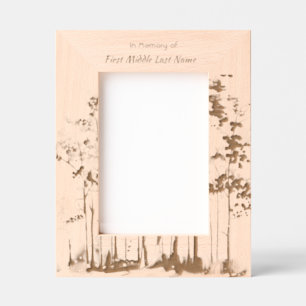 Memorial Sunshine Golden Forest Etched Frames