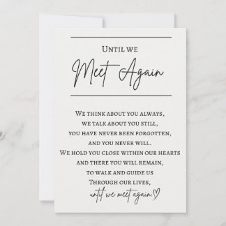 Memorial Table Signage for Wedding