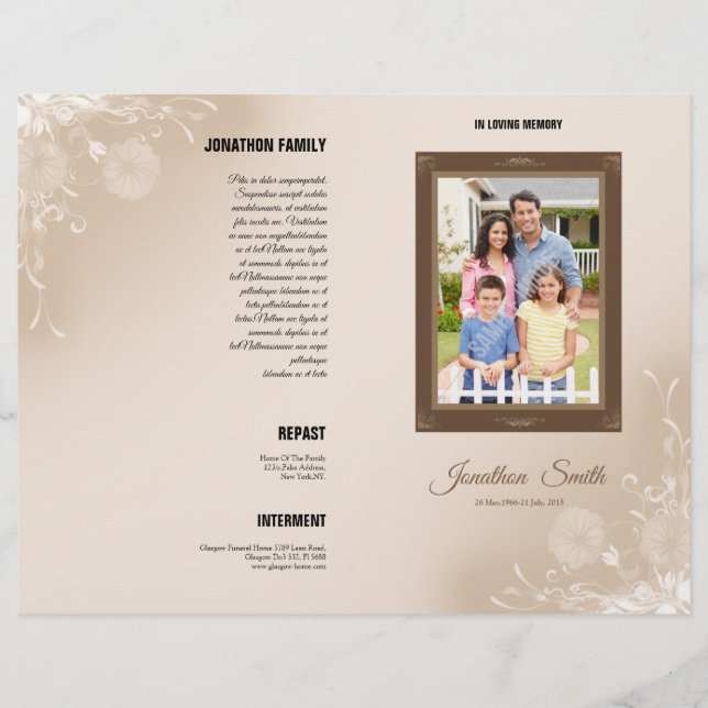 Memorial Template (Front)