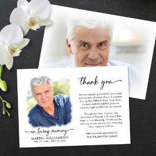 Memorial Thank You 2 Photos In Loving Memory