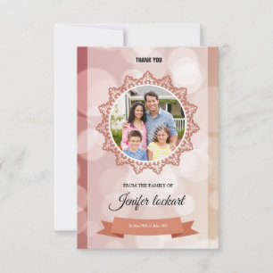 Memorial Thank You Card