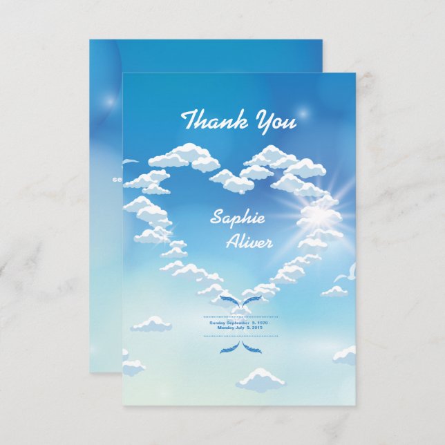 Memorial Thank You Card (Front/Back)