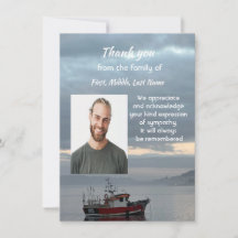 Memorial Thank You Fishing Fisherman