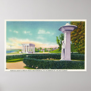 Memorial to the Mayflower Women, Portico View Poster