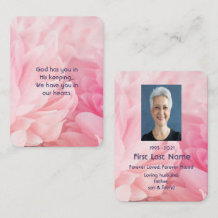 Memorial Watercolor Roses Garden Flower Floral Business Card