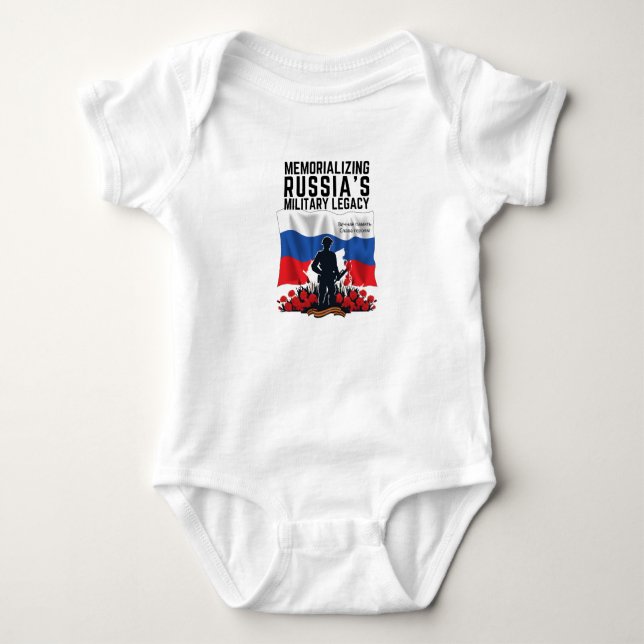 Memorialising Russia's Military Legacy Baby Bodysuit (Front)