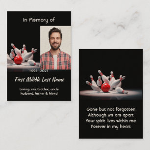 MemorialKeepsake for Bowling Bowler Business Card