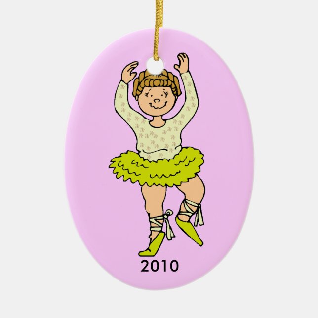 Memories 1st dance recital ceramic tree decoration (Front)