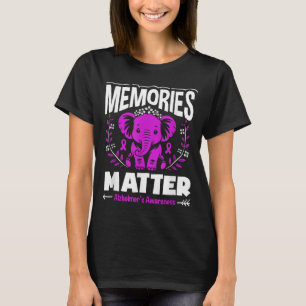 Memories alzheimer's awareness support elephant T-Shirt