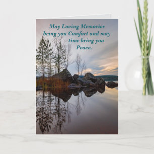MEMORIES AND PEACE SYMPATHY CARD