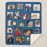 Memories Classic Blue 20 Photo Personalised