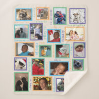 Memories Colourful 20 Photo Collage Personalised