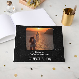 Memories from Santorini’s Golden Hour – Romantic Guest Book