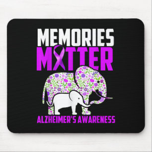 Memories _ Heimer´s Awareness Elephant Mouse Pad