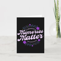 Memories Heimers Awareness Month Purple Flower
