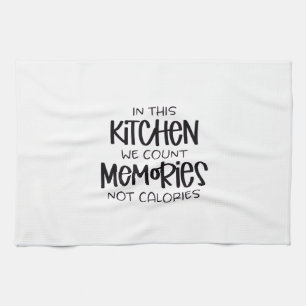 memories in kitchen tea towel