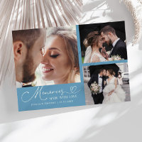 Memories Made With Love Wedding Denim Blue Photo