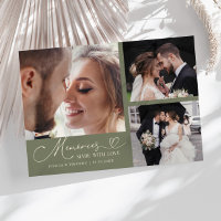 Memories Made With Love Wedding Sage Green Photo