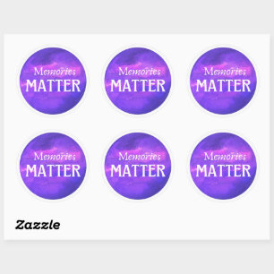 Memories Matter ALZ Awareness Sticker
