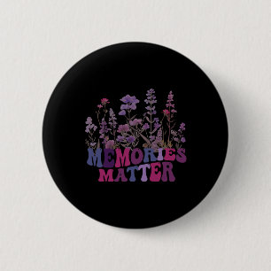 Memories Matter Alzheimer Purple Alzheimer's Awar 6 Cm Round Badge