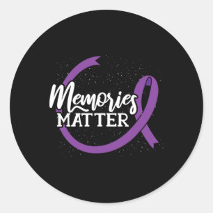 Memories Matter - Alzheimer’s Awareness - National Classic Round Sticker