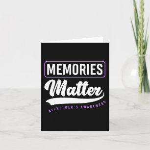 Memories Matter Alzheimer Supporter Alzheimer's Aw Card