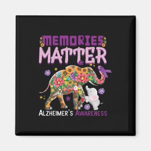 Memories Matter Elephant Alzheimer Alzheimers Awar Magnet