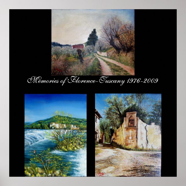 Memories of Florence-Tuscany Poster (Front)