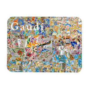 Memories. Park Güell. Great Mosaic. Part 1. Magnet