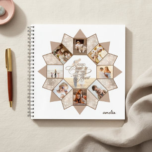 Memories Photo Collage Earth Tones ID1016 Notebook
