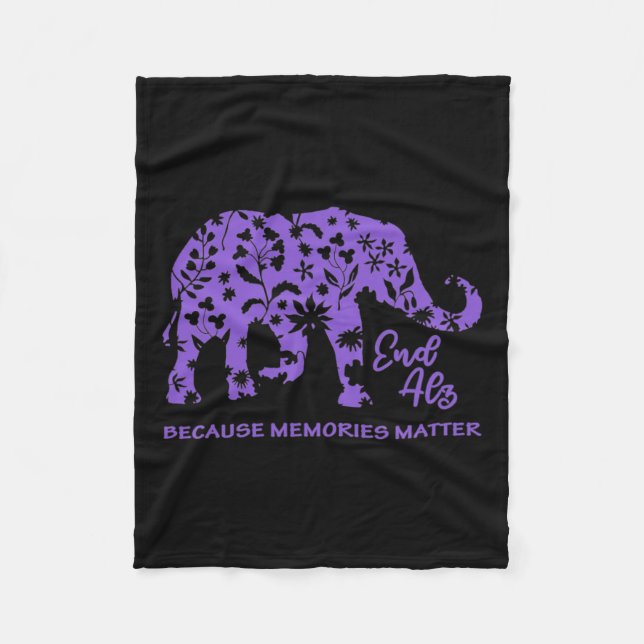 Memories Problem Heimer Brain Awareness  Fleece Blanket (Front)