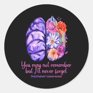 Memories Problem Heimerheimer Purple Heimerheimer' Classic Round Sticker
