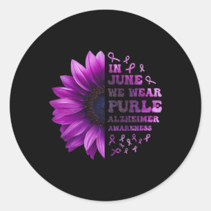 Memories Problem Heimerheimer Purple Heimerheimer' Classic Round Sticker