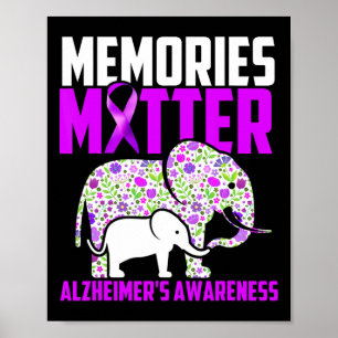 Memories Problem Heimerheimer´s Awareness Elephant Poster