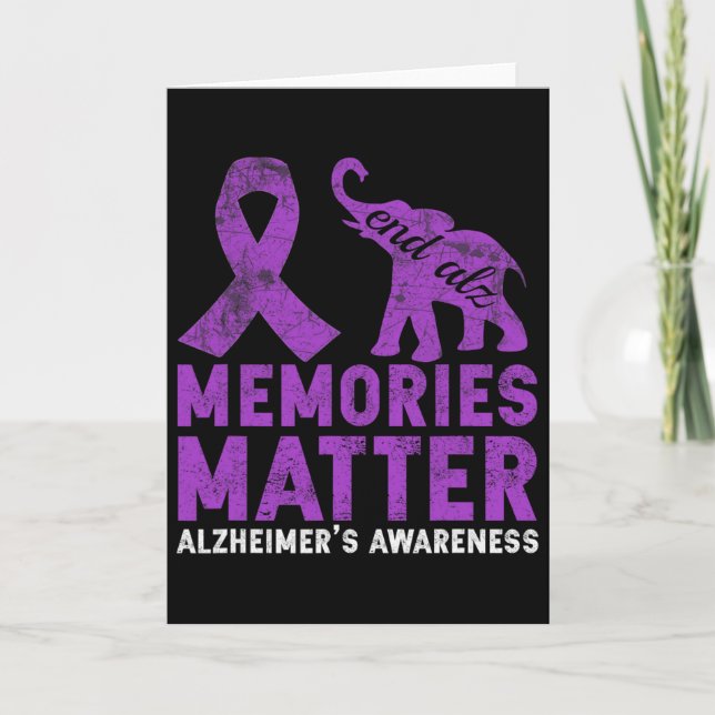 Memories Problem Heimerheimer Shirt - Purple Eleph Card (Front)
