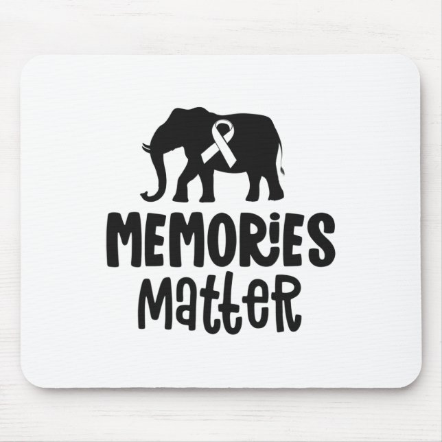 Memories Problem Heimerheimer Shirt Purple Ribbon  Mouse Pad (Front)