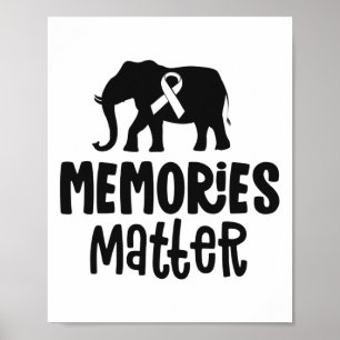 Memories Problem Heimerheimer Shirt Purple Ribbon Poster