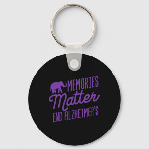 Memories Problem Purple Elephant Key Ring
