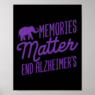 Memories Problem Purple Elephant Poster