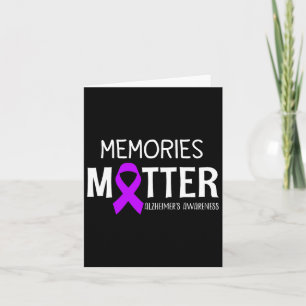Memories Problem Purple Ribbon Heimerheimer's Awar Card