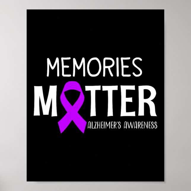 Memories Problem Purple Ribbon Heimerheimer's Awar Poster (Front)