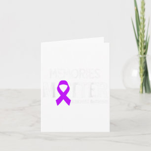 Memories Purple Ribbon Heimers Awareness _2 Card