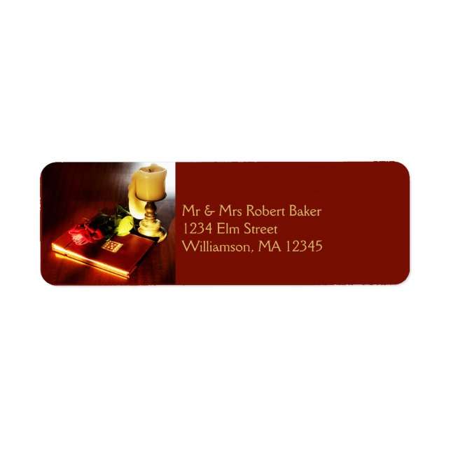 Memories Return Address Labels (Front)