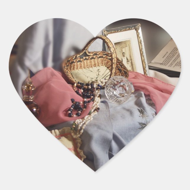 Memories - Special Old Things Heart Sticker (Front)